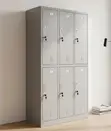 6-Compartment Metallic Office Cabinet - White - 3