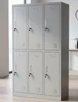 6-Compartment Metallic Office Cabinet - White - 5