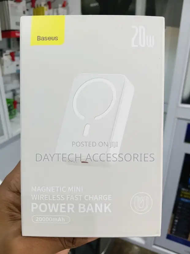 Baseus 20W 20000mAh Magnetic Mini Power Bank Isiyo na Waya - 1