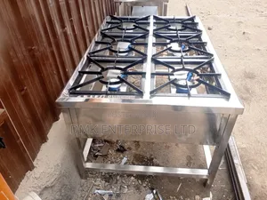 Heavy Duty Stainless Steel 6 Burner Commercial Cooker