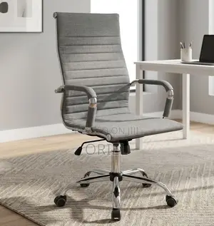 Kiti cha Ofisi cha Ergonomic chenye Mgongo Mrefu - Kijivu