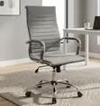 Ergonomic High-Back Swivel Desk Chair - Gray - 1