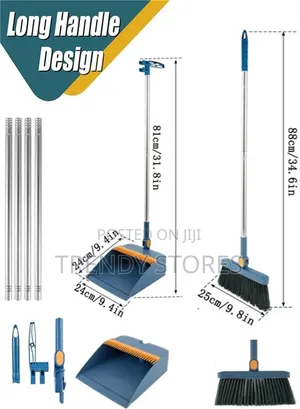 Seti ya 2-in-1 ya Vumbi na Brashi ya Kusafisha