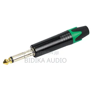 Kiunganishi cha Sauti cha RCA cha 6.35mm 1/4 Jack Mono Plug Kisichoingiza Maji