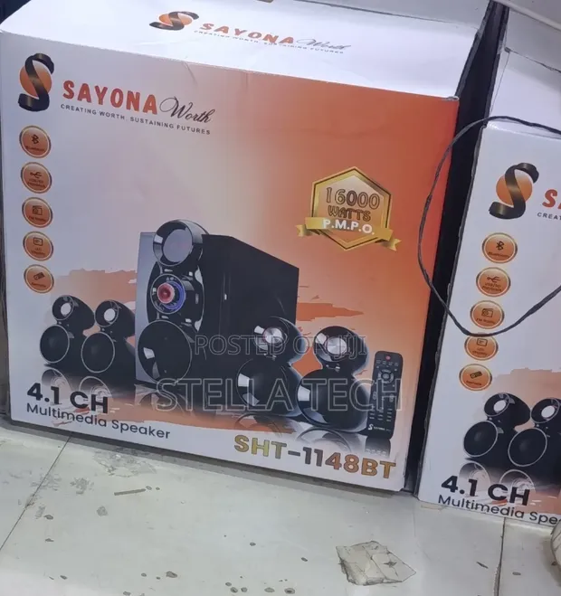 Sayona 16000W 4.1CH Multimedia Speaker System - 1