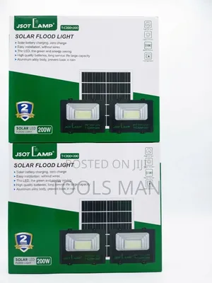 JSOT 200W Solar Flood Light - Outdoor Lighting System