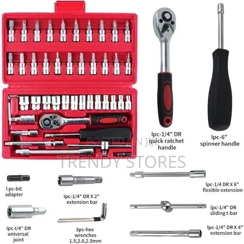 1/4" 53pc Socket Bit Set - 1