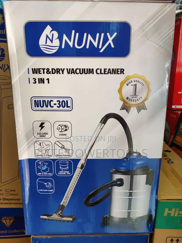 Nunix 30L Vacuum Cleaner ya Kavu na Maji - 1