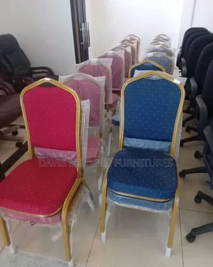 Banquet/Conference Chair - Fabric with Gold Frame