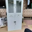 Kabati la Metali la Milango 2 na Droo - Grey Mwepesi - 2