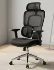 Kiti cha Ofisi cha Executive Ergonomic chenye Mgongo Mrefu wa Mesh - 2