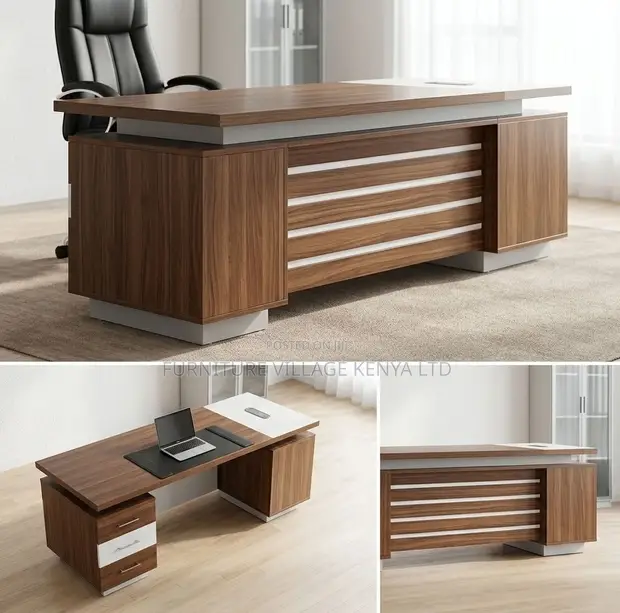 2M Straight Modern CEO Office Computer Desk - 1