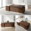 2M Straight Modern CEO Office Computer Desk - 3