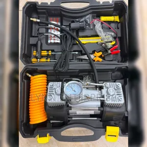 Compressor ya Hewa Portable 2-Cylinder Mpya na Zana