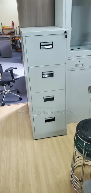 Kabati la Faili la Metal la Droo 4 - Grey