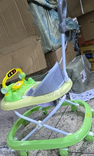 Momeasy Baby Walker with Melodies, Toys, and Push Handle