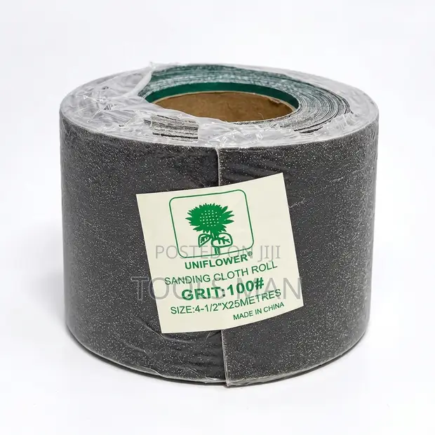 Uniflower Sandpaper Roll 4-1/2 Inch X 25m Grit 100 - 1
