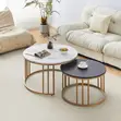 High Quality Nesting Coffee Table - White Glossy - 4