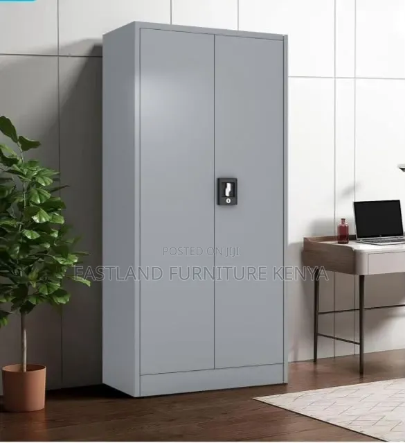 Kabati la Metal la Kimondefu lenye Milango 2 - Grey - 1