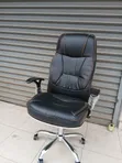 Boss Office Products Executive High Back Leather Office Chair - 2