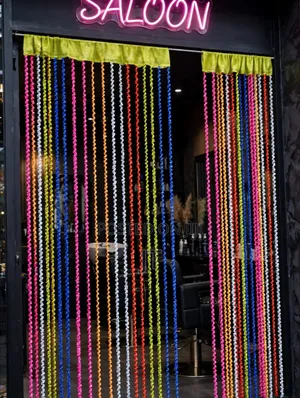 Rainbow Braided String Curtain (1M x 1.5M)
