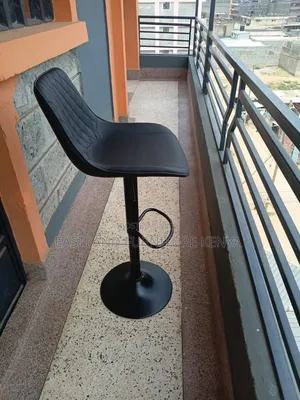 Viti vya Kisasa vya Baa vya PU Leather (Vyeusi)