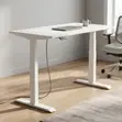 White 140cm Electric Office Desk - 4