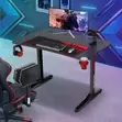 Stylish Ergonomic Gaming Table - Black - 1