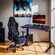 Stylish Ergonomic Gaming Table - Black - 3