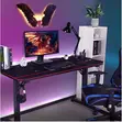 Stylish Ergonomic Gaming Table - Black - 4
