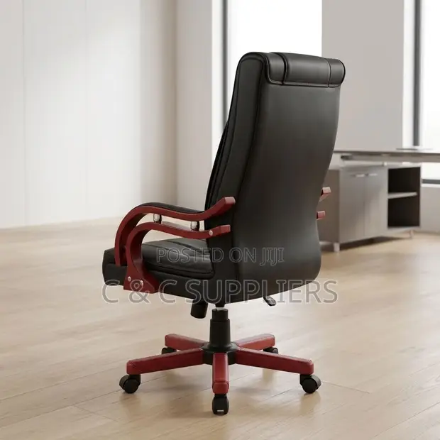 Executive Bliss Chair - Black Leather - 1