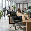 Mid Back Executive Office Chair - Black - 3