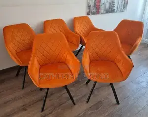 Accent Seat Chair Set of 6 (Orange)