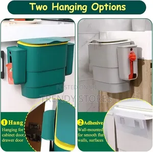 Dustbin ya Jikoni Inayokunjwa na Hifadhi ya Mifuko ya Taka