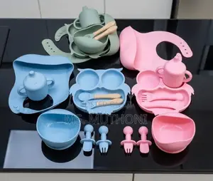 6-Piece Silicone Baby Weaning Kit - Owl Theme