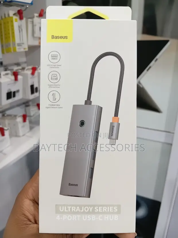 Baseus UltraJoy Series 4-Port USB 3.0 Hub - Space Grey - 1