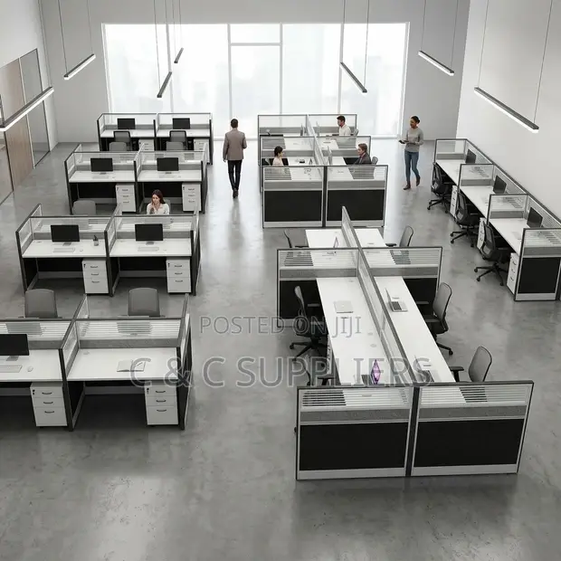 Four-Person Office Desk - Brand New - 1