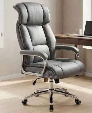 Kiti cha Ofisi cha Kijivu Kinachoweza Kurekebishwa - Kiti cha Kisasa cha Ergonomic