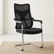 Kiti cha Ofisi Nyeusi cha Mesh Mid Back - 5