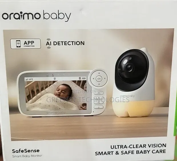 Oraimo SafeSense 2K Baby Monitor with WiFi App Control - 1
