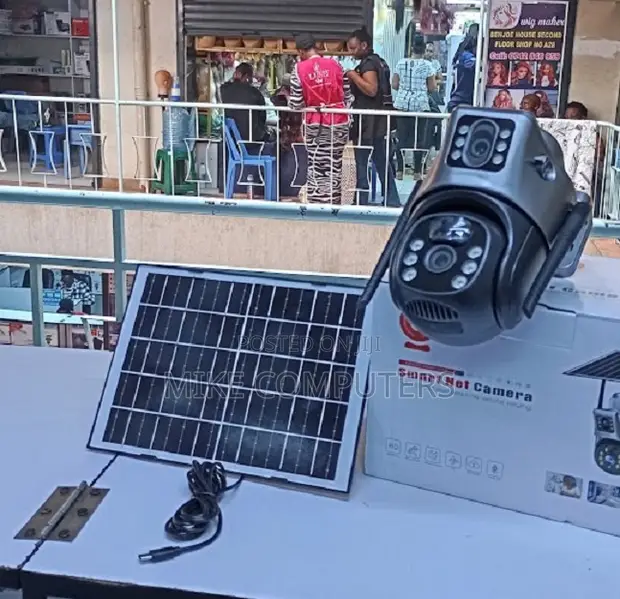 V380 4G Solar PTZ Dual Lens Camera with SIM Slot - 1