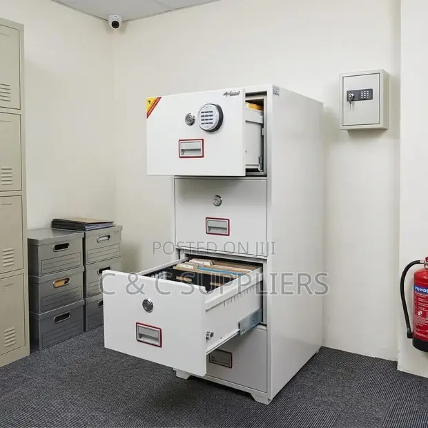 4-Drawer Top-Sec Diplomatic File Cabinet - 1