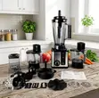 Bardefu 8-in-1 Blender na Food Processor ya Stainless Steel - 1