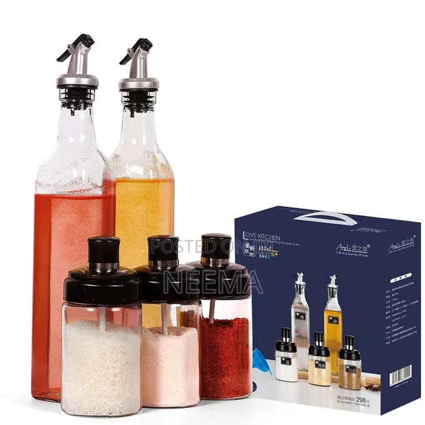 Set ya Kitchen ya Vipande 5 vya Glass - 1