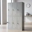 6-Door Metallic File Locker - White - 5