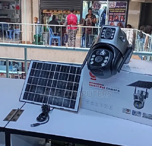 Kamera ya Solar 4G PTZ CCTV yenye Dual Lens & App - 1