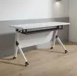 1.2m White Foldable Training Meeting Table - 3