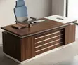 Minimalist Executive Office Desk - Brown - 2