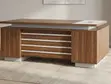 Minimalist Executive Office Desk - Brown - 4