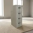 4-Drawer Metal Cabinet with Bar - White - 5